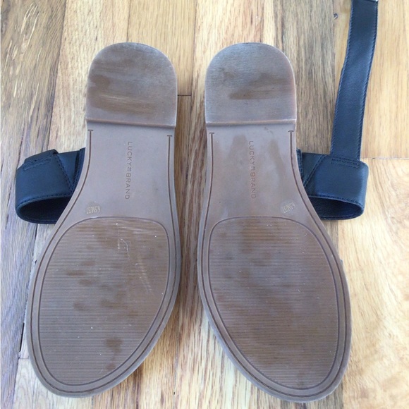 Lucky Brand Black Sandals.  EUC Size 6.5 - Picture 3 of 7